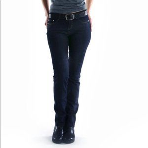 Draggin jeans dark blue straight leg Women's Kevlar motorcycle riding jeans